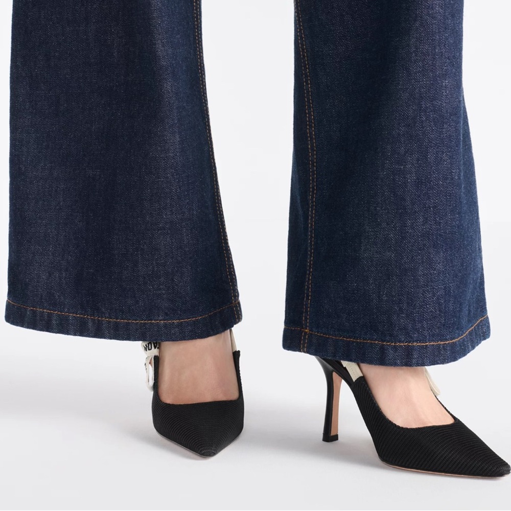 DIOR J'Adior Slingback Pump BLACK CLASSIC 5.5 - Picture 2 of 7